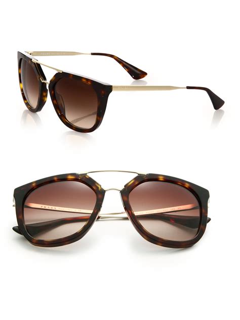 prada 54mm pilot sunglasses